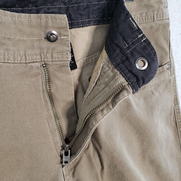 Kuhl Kanvus Jeans Mens 33x28 Brown Vintage Patina Dye Canvas Outdoor Pants - Picture 4 of 12